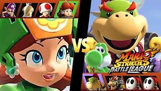 Mario Strikers Battle League Team Daisy vs Team Bowser Jr at Urban Rooftop CPU Hard