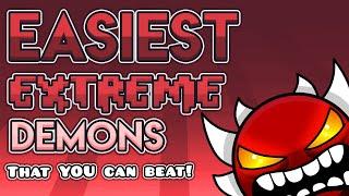 The 5 EASIEST Extreme Demons in Geometry Dash (And how to beat them!)