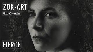 Hyperrealistic Charcoal Drawing "FIERCE" - Time-lapse