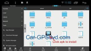 igo wyway install in the Android car stereo with 1024X600 - igo apk software