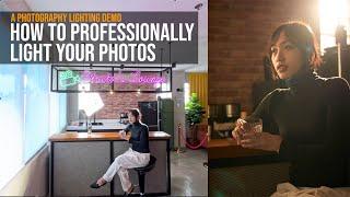 How to Professionally Light your Photos to Create Stunning Portraits. A Photography Lighting Demo