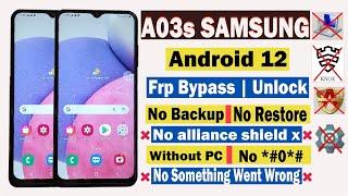 Samsung A03s Frp Bypass Android 12 | Google Account Bypass Samsung A03s||A037F Without PC Android 12