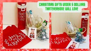 5 Must see Christmas GIfts under 5 dollars/Christmas GIfts Ideas for all ages