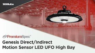 UFO LED High Bay w/ Motion Sensor & Direct/Indirect Light | PLT PremiumSpec