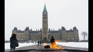 Walking On the streets of Nepean CANADA North America  :) :) :) Temperature = -22 degree Celsius