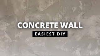 EASIEST Concrete Accent Wall DIY (budget + highend)