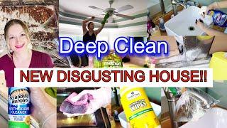 NEW HOUSE CLEANING AND ORGANIZING // DEEP CLEAN NEW DISGUSTING HOUSE