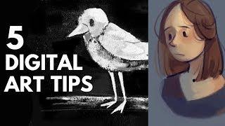 5 Beginner Digital Art Tips - Brushes & Texture