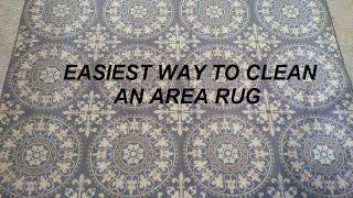 Easiest way to clean an area rug