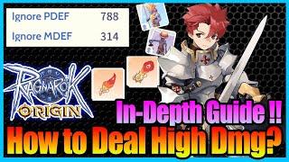 Real ULTIMATE Dmg Boost Guide!! Included IGNORE DEF Formula!! [Ragnarok Origin Global]