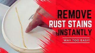 IT TAKES SECONDS -  How to Remove Rust Stains From Porcelain