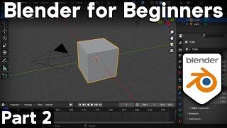 Part 2 - Blender for Complete Beginners Tutorial Series (User Interface & Edit Mode)