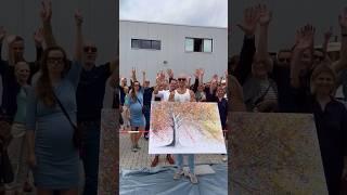 Ashvin Harrison #Artist #Painting Live in Leipzig Germany for Posterlounge 20 Year Celebration