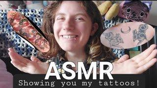 ASMR Tattoo Tour (Showing My Tattoos | Tattoo Touching | Whispered)