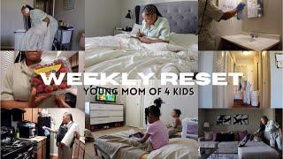 weekly reset: prep my week as a mom of 4 kids + deep cleaning | 2024