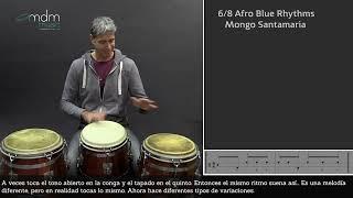 Afro Blue rhythms for congas Mongo Santamaria Tutorial