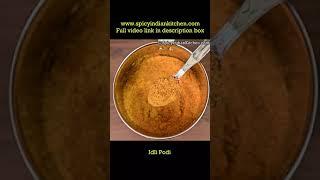 இட்லி மிளகாய் பொடி | Idli podi recipe in Tamil  | Chutney powder recipe | Gun powder Idli  #shorts