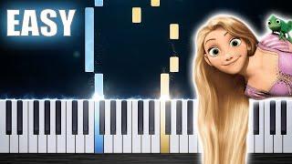 Tangled - I See The Light - EASY Piano Tutorial by PlutaX