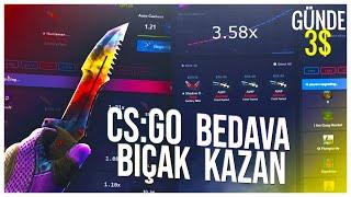 CS:GO BEDAVA BIÇAK ALMAK | GÜNDE 3$ KAZANMAK | YENİ SİTELER