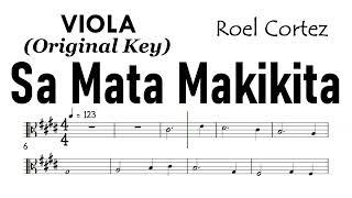 Sa Mata Makikita Viola Original Key Sheet Music Backing Track Partitura  Roel Cortez