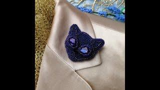 Фиолетовая брошь. Cat Brooch Pin. Брошь кот. Sphinx brooch. Sphinx jewelry gothic brooch