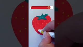 How to draw a yummy strawberry easy step by step