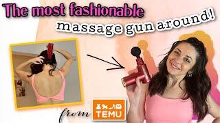 The most fashionable massage gun around | from TEMU