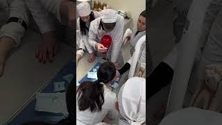 Students of the TNMU Faculty of Dentistry at a practical class on Therapeutic Dentistry