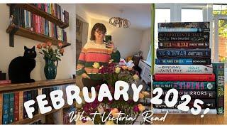 MY READING MONTH: FEBRUARY 2025! - What Victoria Read - Booktube