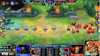 FNATIC vs ROCCAT | EU LCS 2015 Week 2