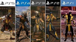 PS5 vs PS4 vs PS3 vs PS2 vs PS1 | MORTAL KOMBAT (4k 60fps)