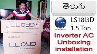 Lloyd LS18I31AF/LS18I3D, Inverter AC Unboxing: Copper Condenser | in Telugu | Tech-Logic