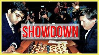 Showdown im Tiebreak || Anatoly Karpov vs. Viswanathan Anand || FIDE-WM 1998 (Tiebreak 1)