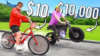 $10 vs $10,000 Electric Bikes!