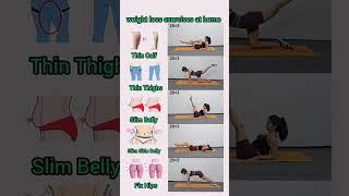 Exercises at home #weightloss #shorts