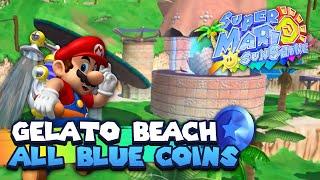 All 30 Blue Coins in Gelato Beach Guide | Super Mario Sunshine | 3D All Stars Nintendo Switch