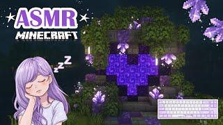 ASMR | Minecraft  - Heart Portal Build  | Whispered and keyboard sounds 