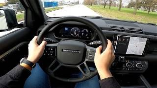 2024 Land Rover DEFENDER 110 [3.0 D250 SE, 250 HP] POV Test drive | X-Dynamic Details | Consumption