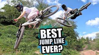 THIS BIKE PARK HAS THIS SICKEST JUMP LINE EVER MADE!