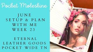 JUNE Plan With Me | Week 23 | Pocket Moleskine Daily | Pocket Planner | Chatty | Dox Drama #pwm