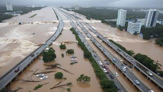 Philippines is sinking 4 meters! Water levels reach rooftops, Flooding in Bicol