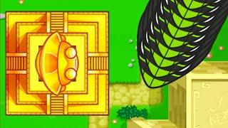 this temple strategy in boosty bananza can defend INFINITE ZOMGS... (Bloons TD Battles)