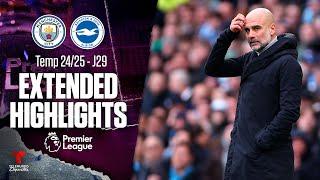 Man City vs. Brighton | Highlights Premier League | Jornada 29 | Telemundo Deportes