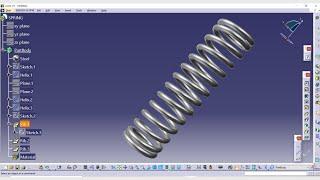 Spring design in Catia V5