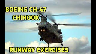 Army Boeing CH-47 Chinook Runway Exercises