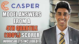 MODEL CASPER ANSWERS FROM 4TH QUARTILE SCORERS