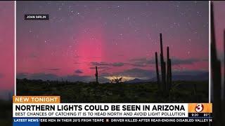 Arizonans see northern lights in sky due to geomagnetic storm