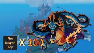 I did 100 Fire Dragon Kaido Bosses To Get Oden Blades | AOPG
