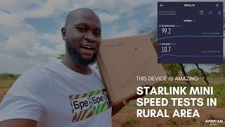 Starlink Mini Speed Tests In Rural Kenya