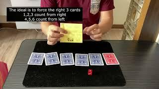 心灵魔术教学, Mentalism trick with card and dice